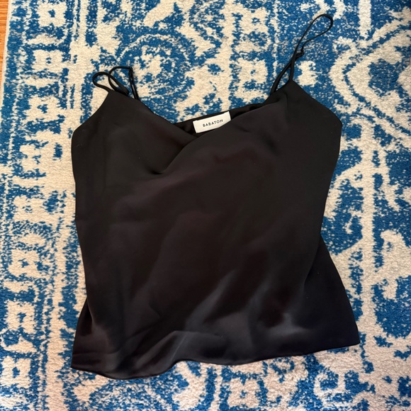 Babaton Tops - Aritzia Babaton Charcoal Satin Cami
